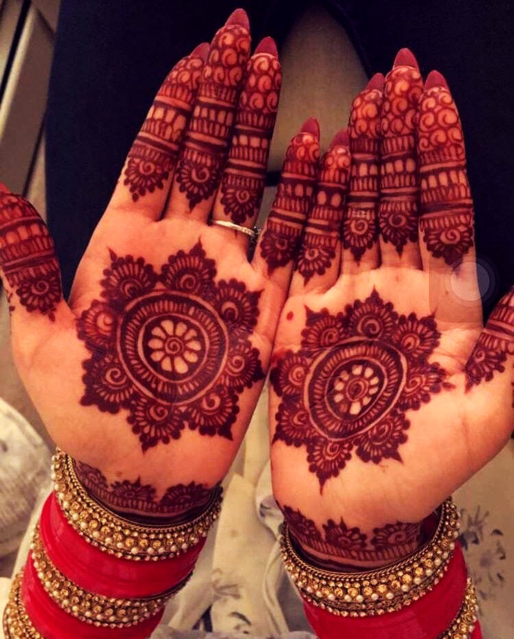 Latest and popular Gol Tikki Mehndi Designs with picture 2020 | MyLargeBox