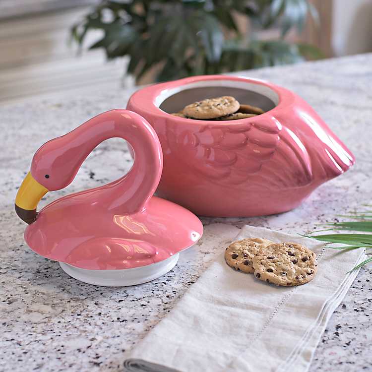 Flamingo Cookie Jar