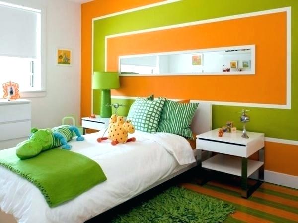 Orange wall paint