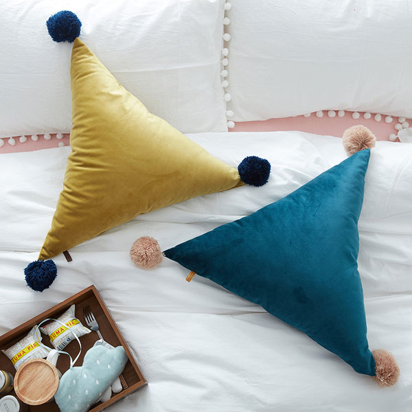 Triangle shape cushions