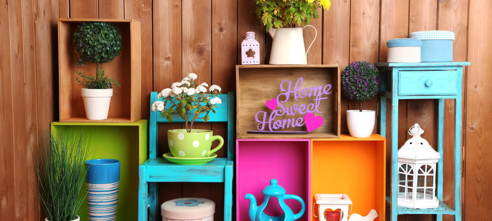 Decorate the house with colorful furnishings and decor accessories