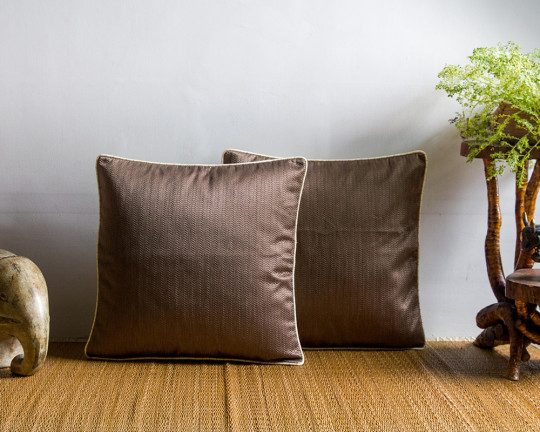 silk cushions