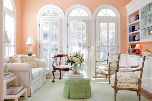 Peach paint colors for walls