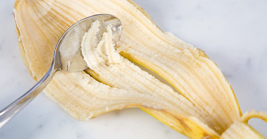 Banana peel for healthy tips