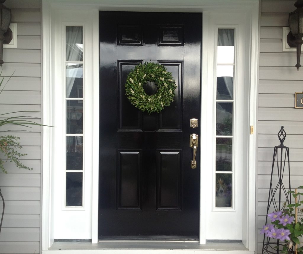 black Glossy door