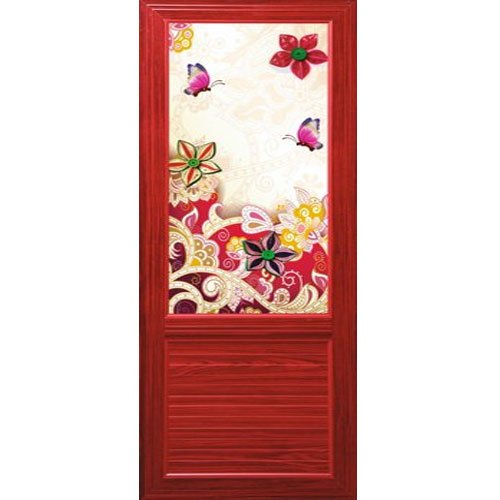 flower print door for entrance