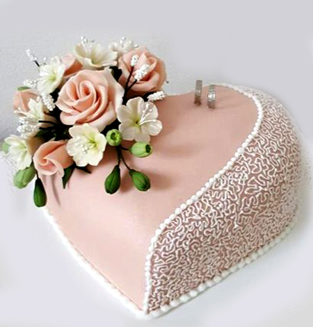 heart shape propseal cake