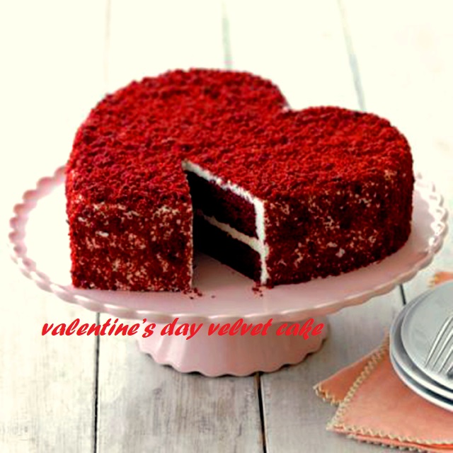 Valentine’s day velvet cake