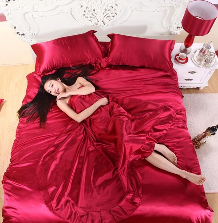 Silk bed sheets