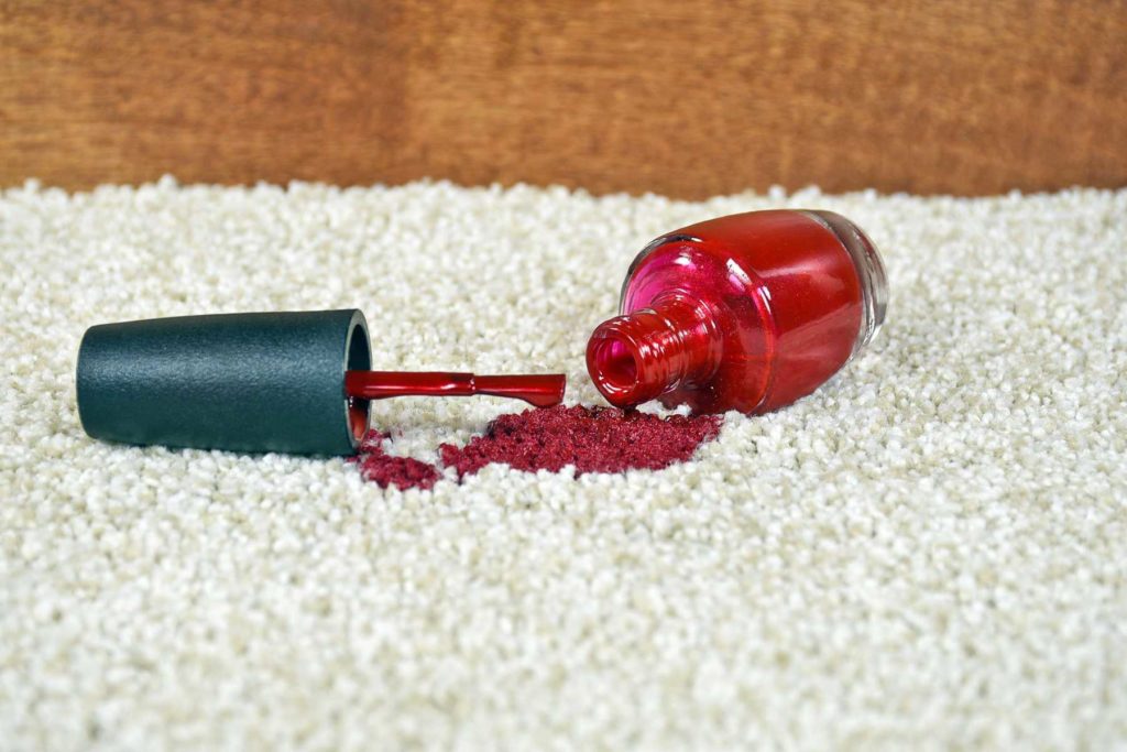 how to remove nail paint stain