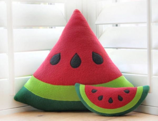 watermelon slice pillow