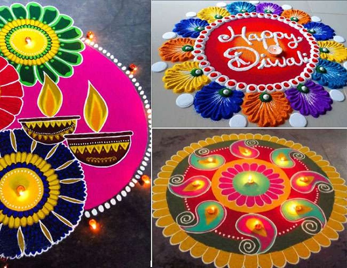 Rangoli in diwali