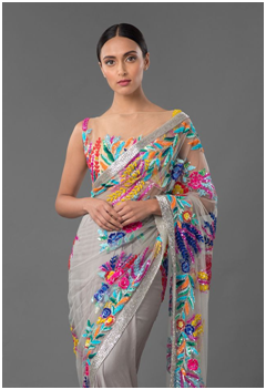 Designer Net Saree