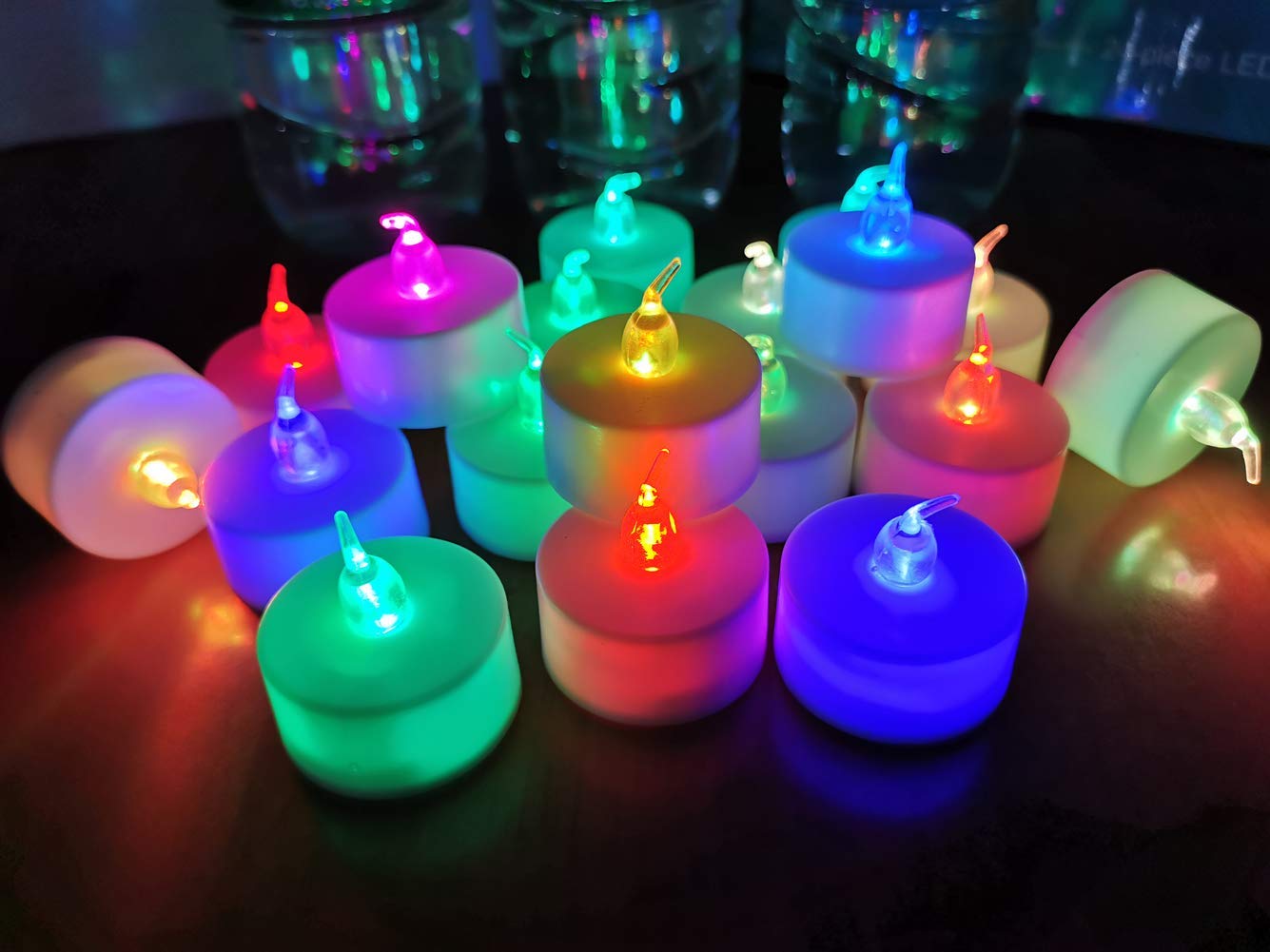 Decorate with Colorful Lights and Candles