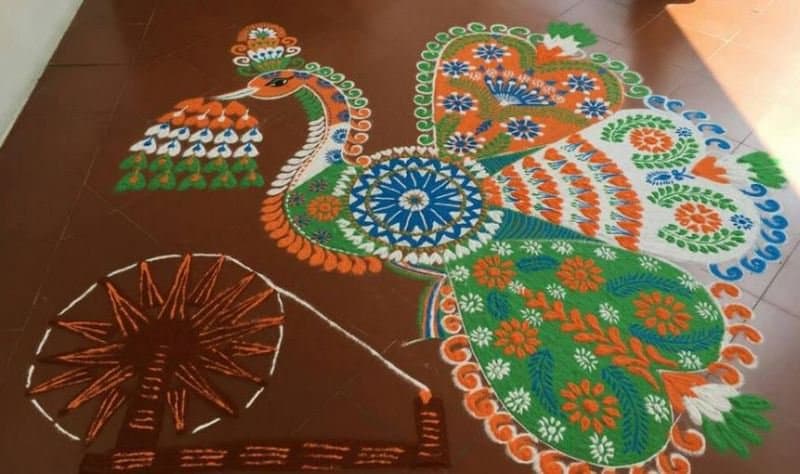 Janmashtami is incomplete without Rangoli