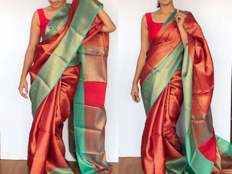 Nine yards of elegance- Kora Silk Sarees