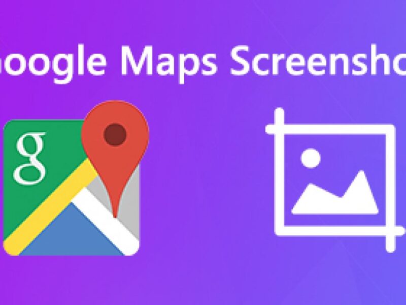 How do I take a screenshot of Google Maps?