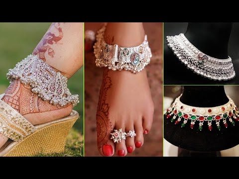 The most recent Meenakari chandi payal designs for women