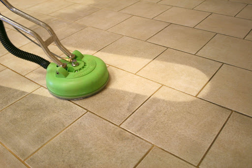 How do you clean grout without scrubbing it?