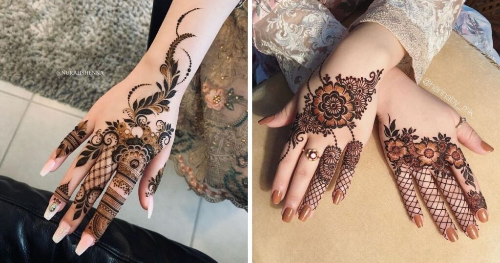 Arabic mehndi designs for Fingers